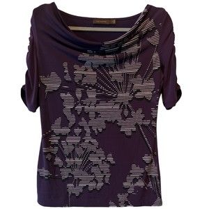 ** FINAL SALE** The Limited Short Sleeve Graphic Blouse Size S